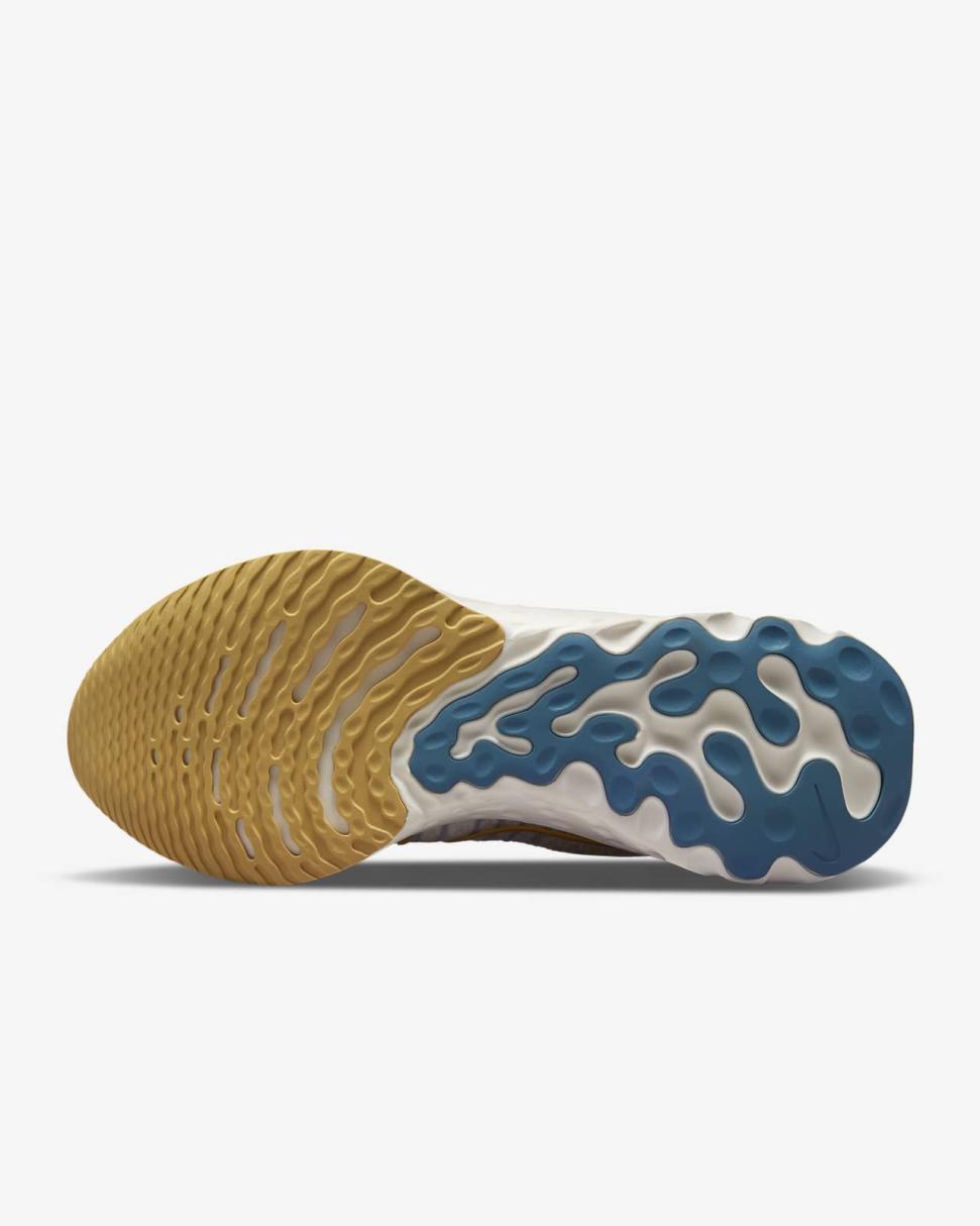 Nike React Infinity 3 Sail/Sail/Hot Curry/Rift Blue | Mens Nike Running