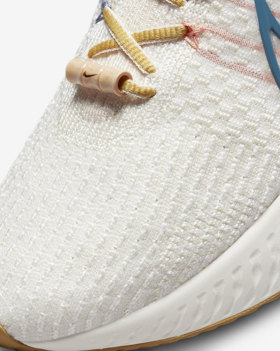 Nike React Infinity 3 Sail/Sail/Hot Curry/Rift Blue | Mens Nike Running