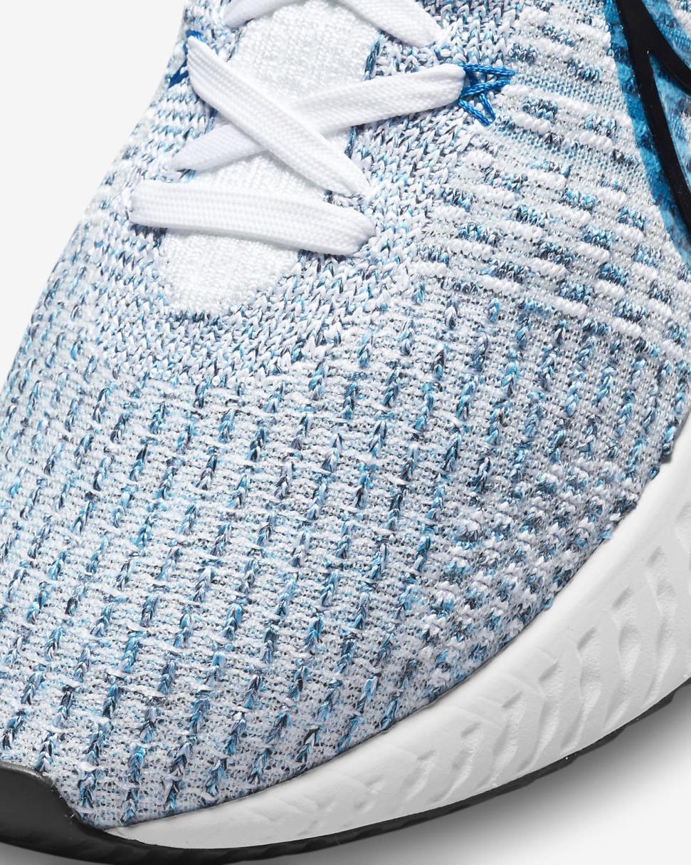 Nike React Infinity 3 White/Blue Orbit/Chlorine Blue/Black | Mens Nike Running