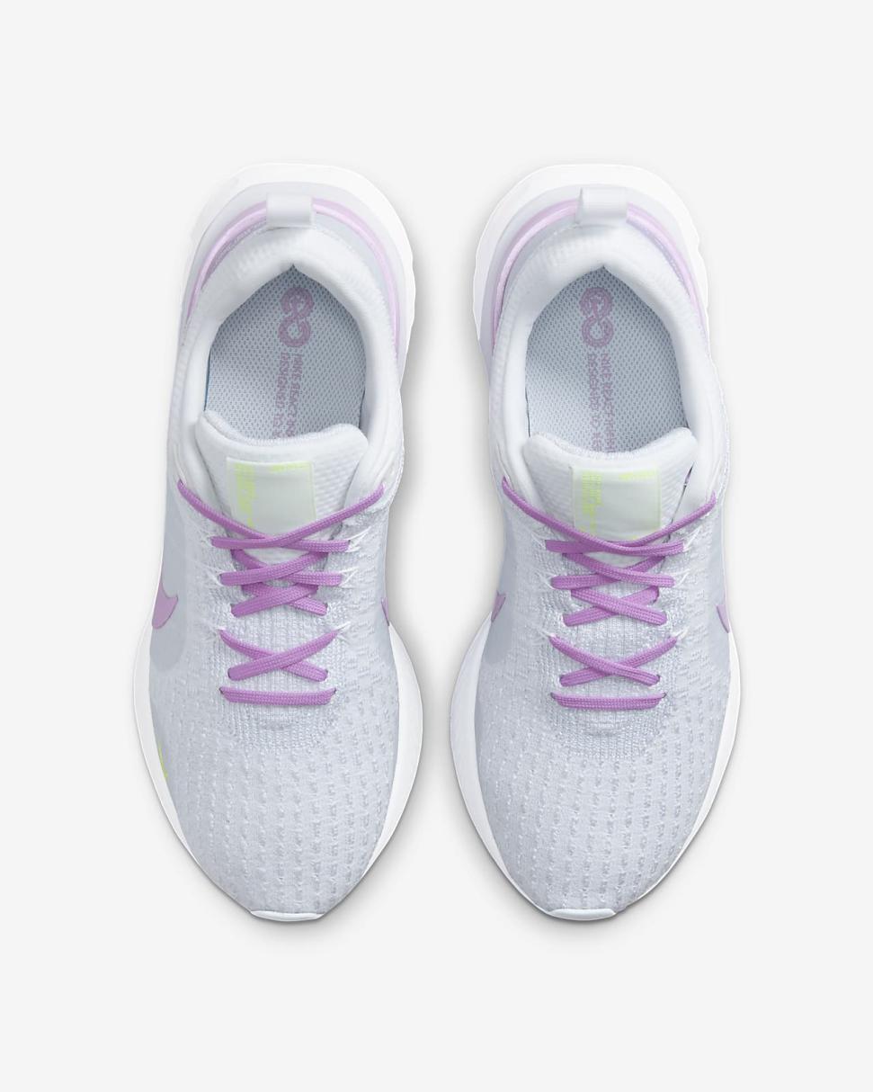 Nike React Infinity 3 White/Blue Tint/Volt/Rush Fuchsia | Womens Nike Running