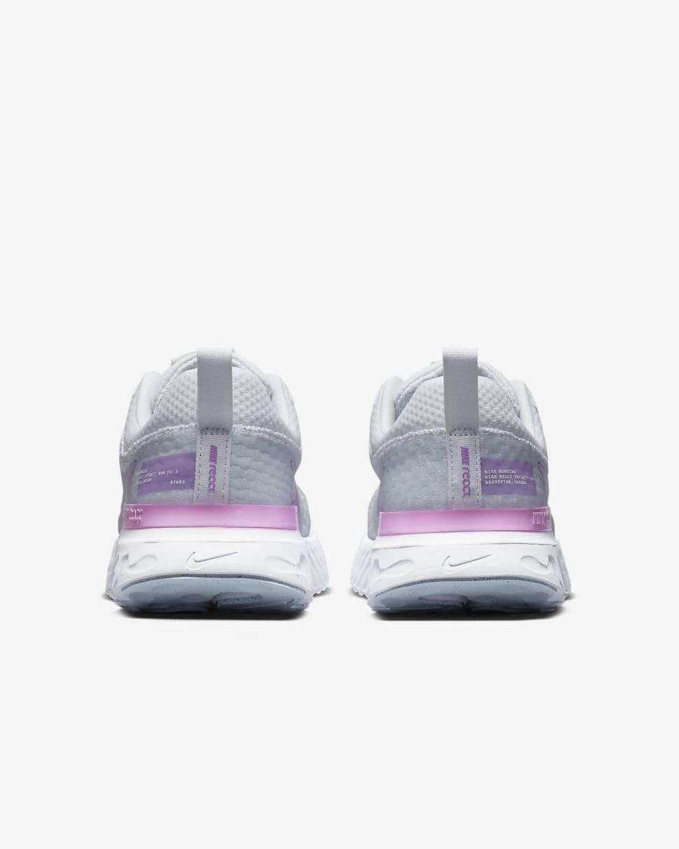 Nike React Infinity 3 White/Blue Tint/Volt/Rush Fuchsia | Womens Nike Running