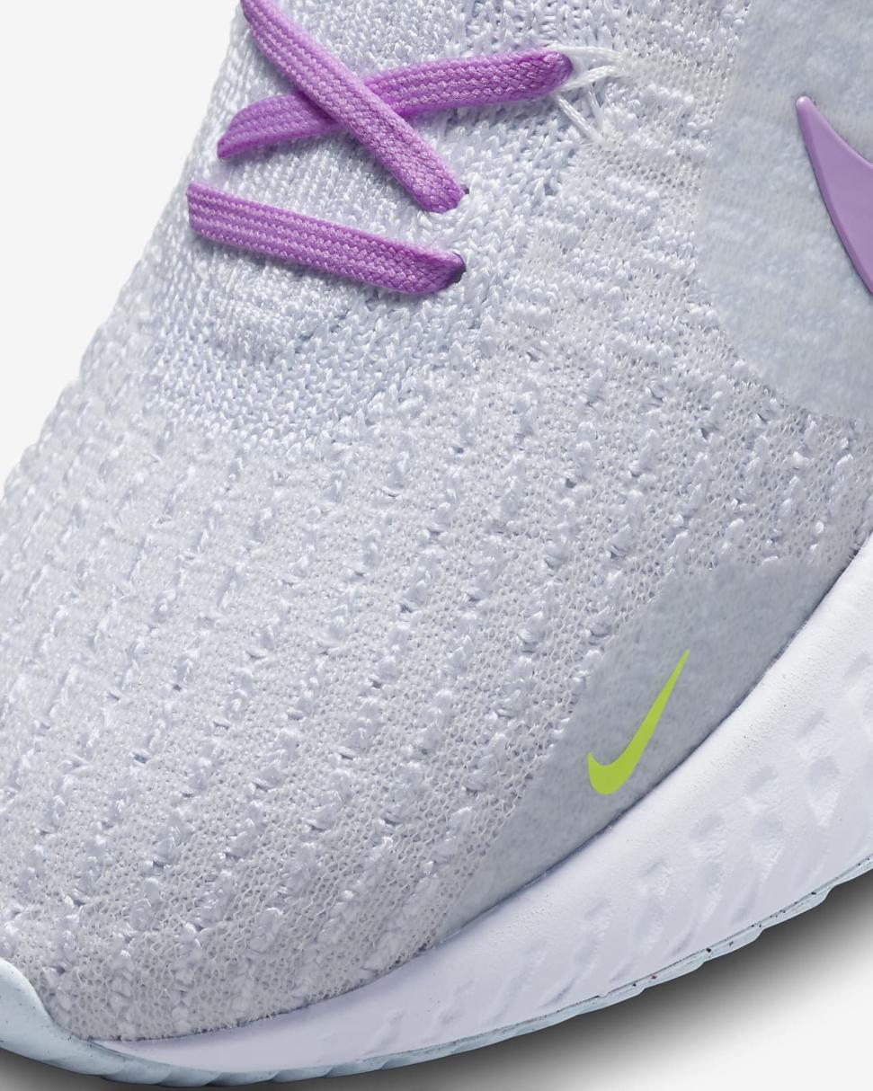 Nike React Infinity 3 White/Blue Tint/Volt/Rush Fuchsia | Womens Nike Running
