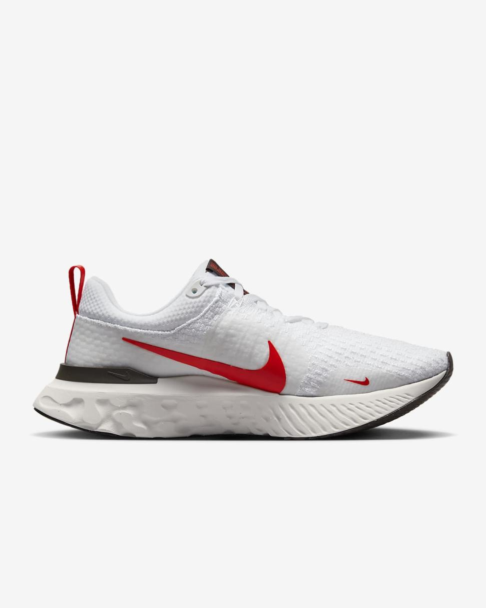 Nike React Infinity 3 White/Platinum Tint/Velvet Brown/Light Crimson | Mens Nike Running