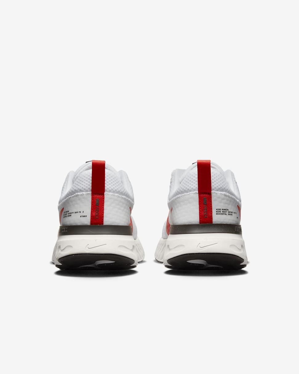 Nike React Infinity 3 White/Platinum Tint/Velvet Brown/Light Crimson | Mens Nike Running