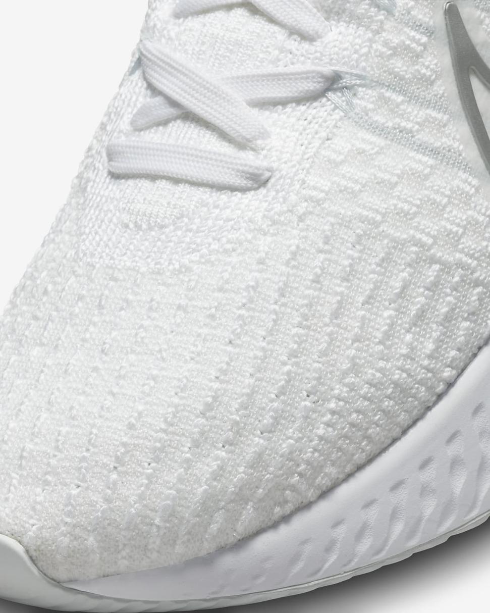 Nike React Infinity 3 White/Pure Platinum/Metallic Silver | Womens Nike Running