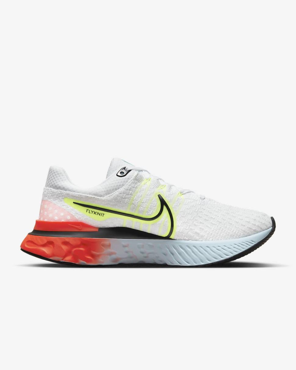 Nike React Infinity 3 White/Volt/Bright Crimson/Black | Womens Nike Running