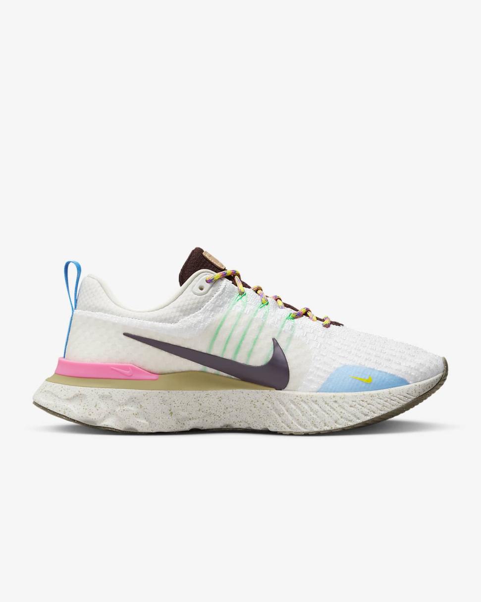 Nike React Infinity Run 3 Sail/Light Bone/Pinksicle/Earth | Mens Nike Running
