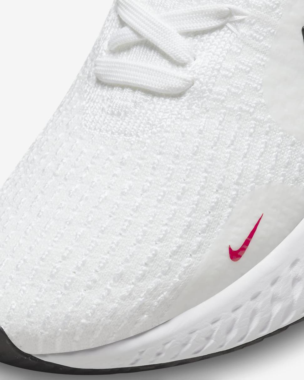 Nike React Infinity Run Flyknit 3 White/Photo Blue/University Red/Black | Mens Nike Running