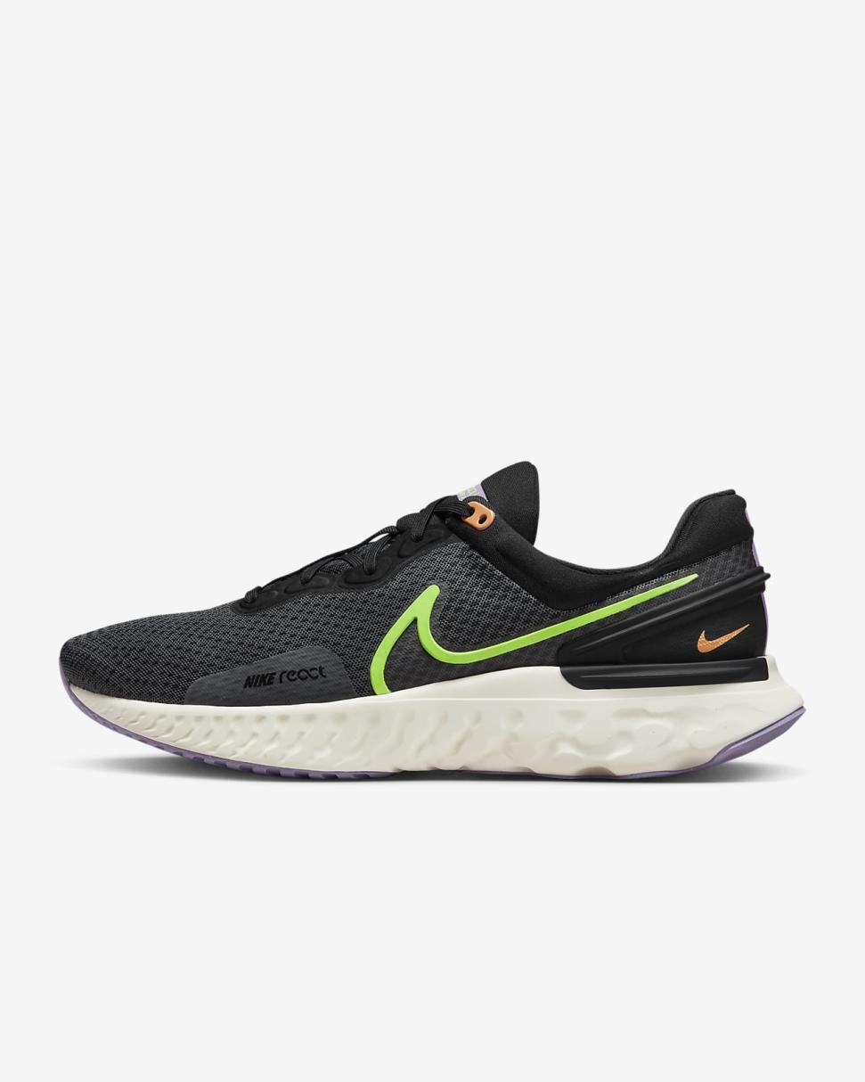 Nike React Miler 3 Anthracite/Black/White/Ghost Green | Mens Nike Running