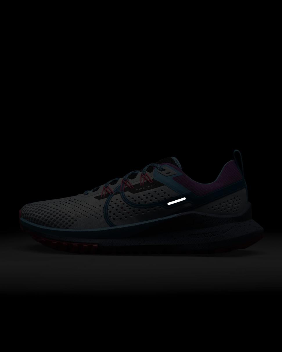 Nike React Pegasus Trail 4 SE Pure Platinum/Baltic Blue/Black/Green Abyss | Mens Nike Running