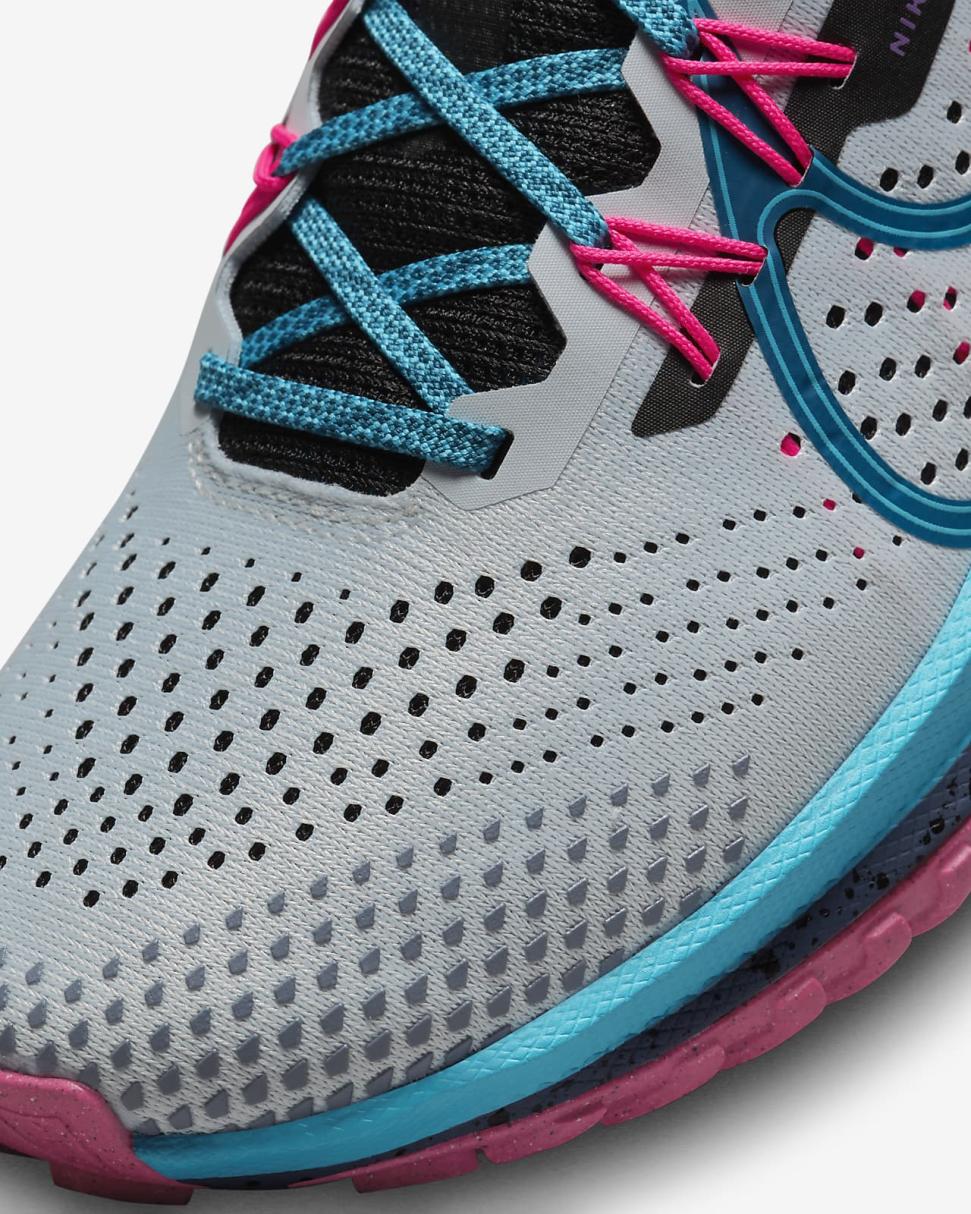 Nike React Pegasus Trail 4 SE Pure Platinum/Baltic Blue/Black/Green Abyss | Womens Nike Running