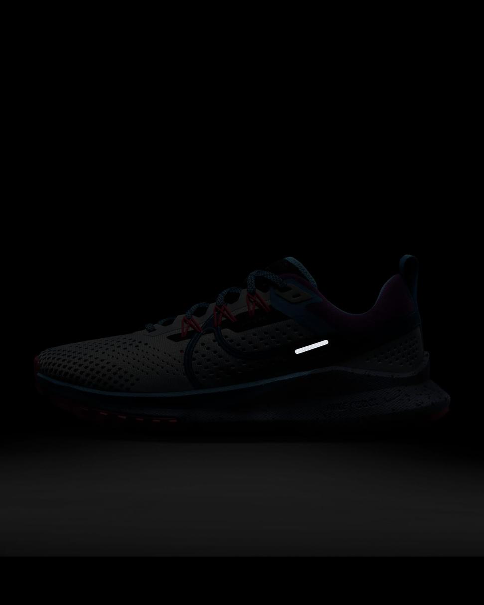 Nike React Pegasus Trail 4 SE Pure Platinum/Baltic Blue/Black/Green Abyss | Womens Nike Running