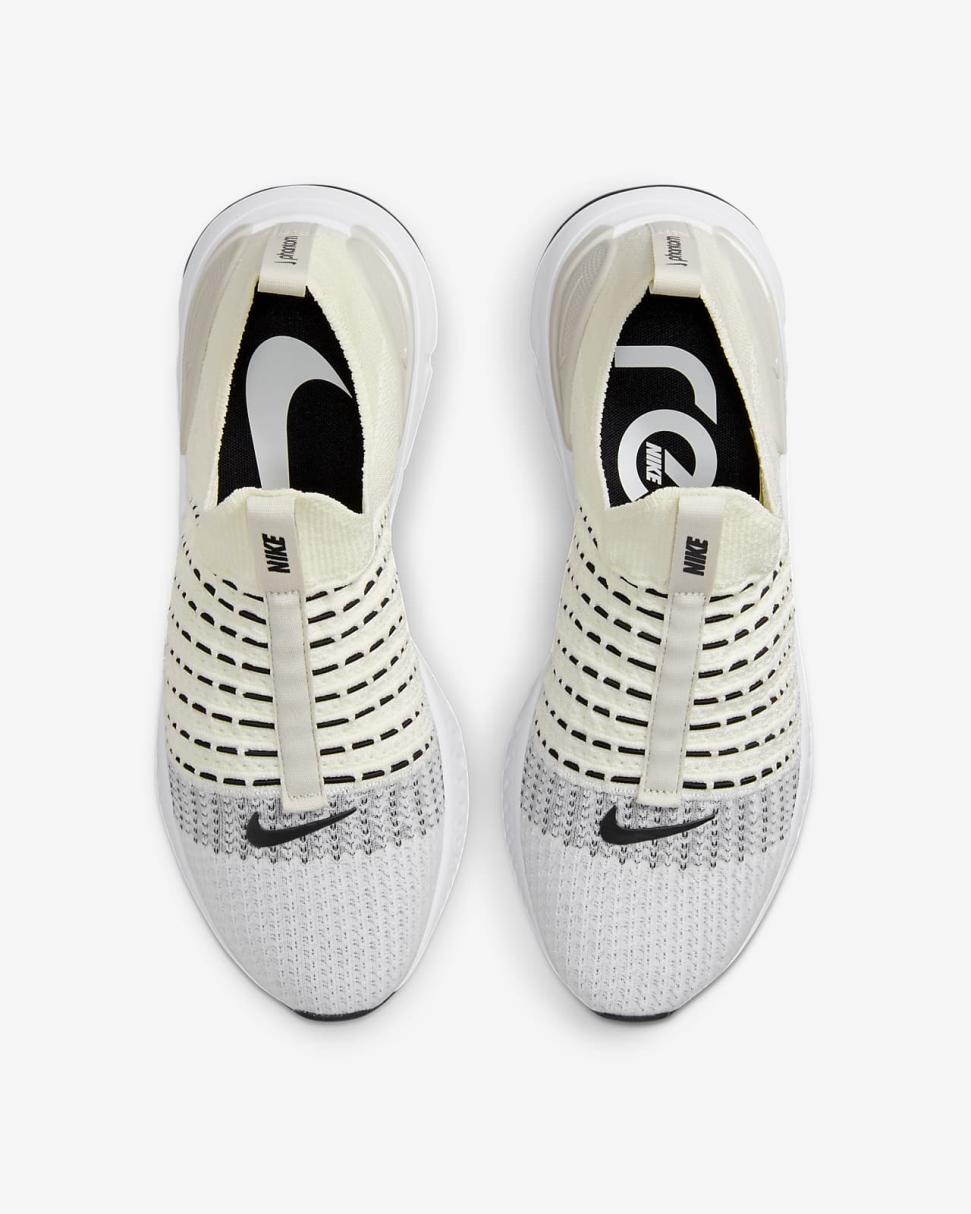 Nike React Phantom Run Flyknit 2 Sail/White/Light Bone/Black | Mens Nike Running