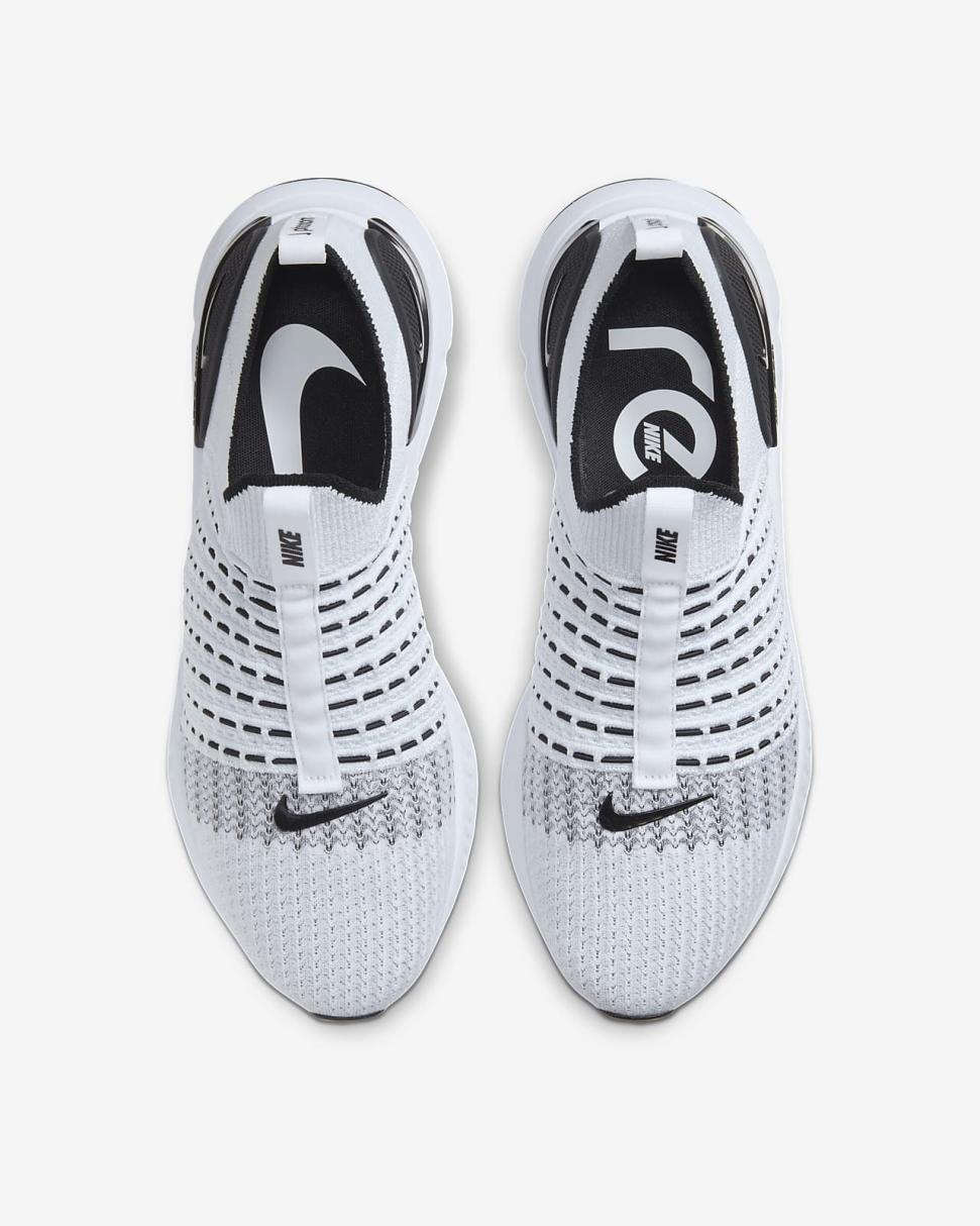 Nike React Phantom Run Flyknit 2 True White/Black/Pure Platinum/White | Mens Nike Running