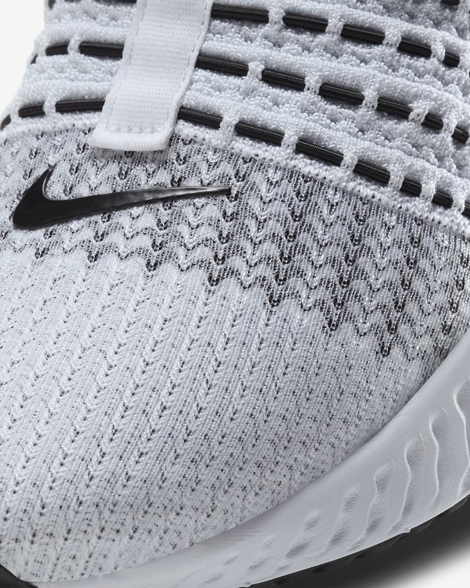 Nike React Phantom Run Flyknit 2 True White/Black/Pure Platinum/White | Mens Nike Running