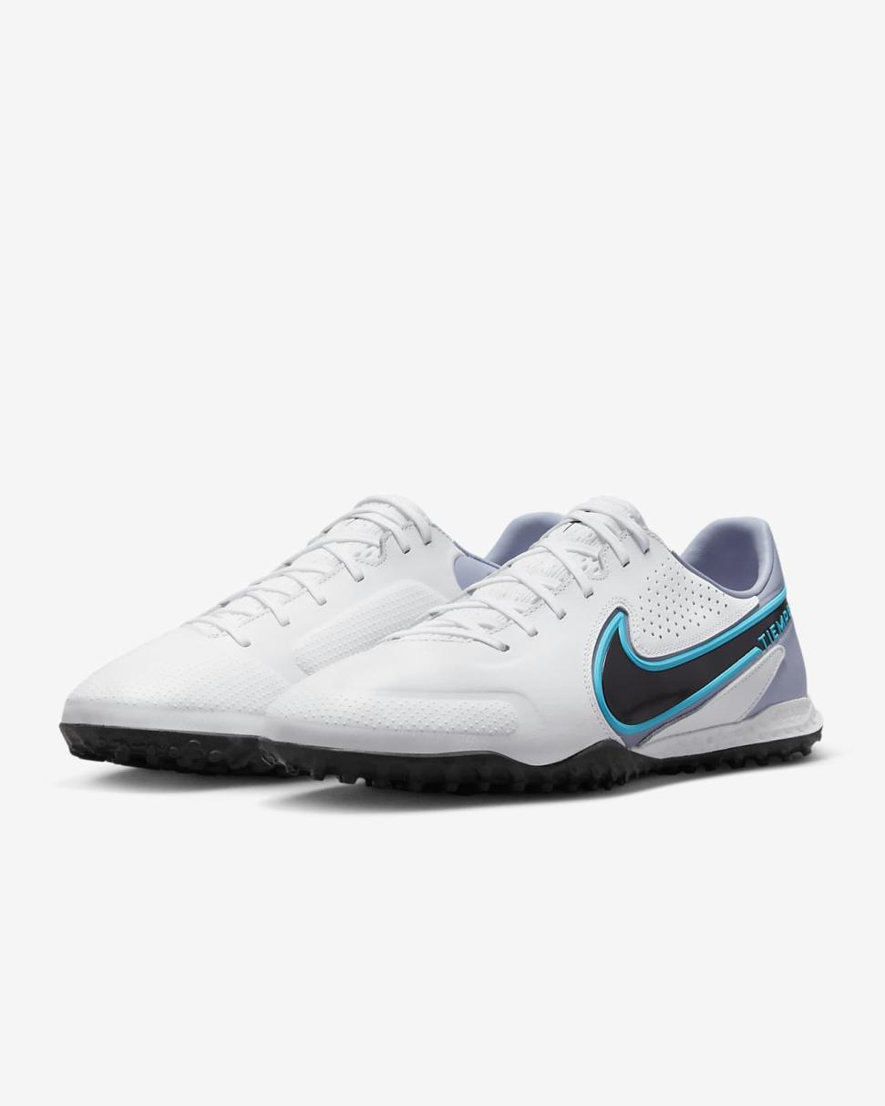 Nike React Tiempo Legend 9 Pro TF White/Baltic Blue/Pink Blast/Black | Mens Nike Soccer