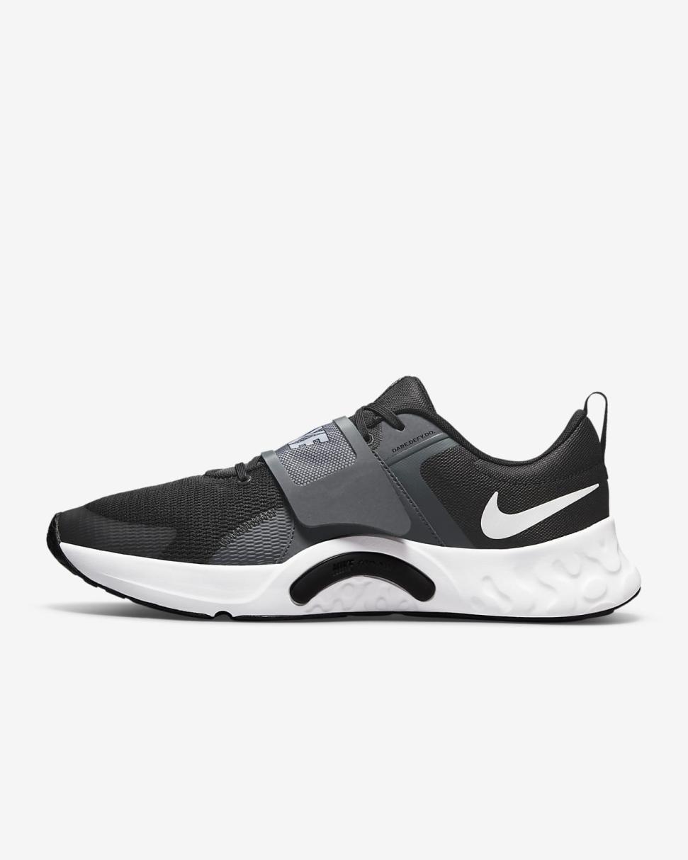 Nike Renew Retaliation 4 Black/Dark Smoke Grey/Smoke Grey/White | Mens Nike Training & Gym