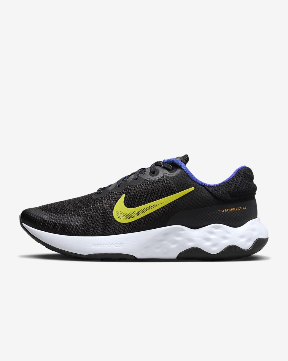 Nike Renew Ride 3 Black/Racer Blue/Sundial/High Voltage | Mens Nike First Day Kicks