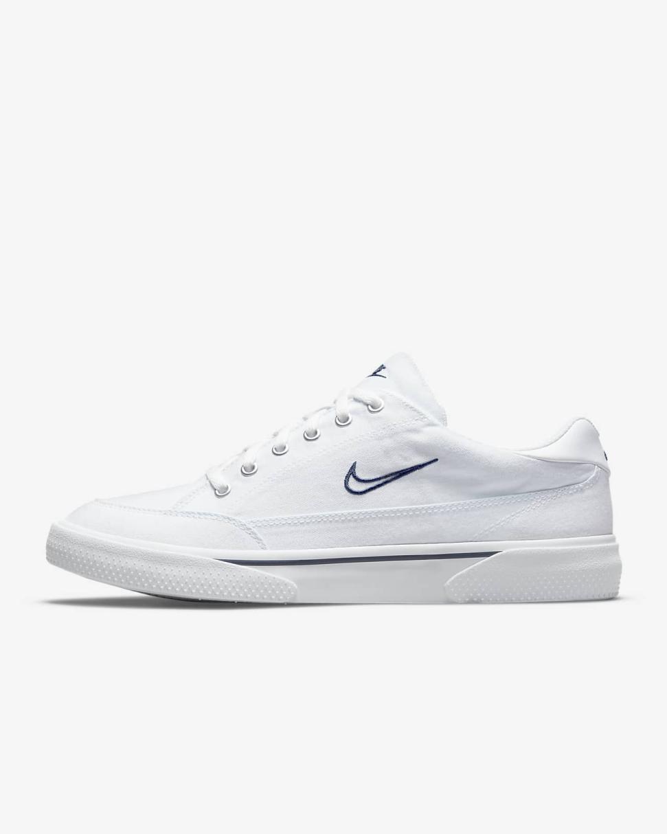 Nike Retro GTS White/Matte Aluminum/Midnight Navy | Mens Nike Lifestyle