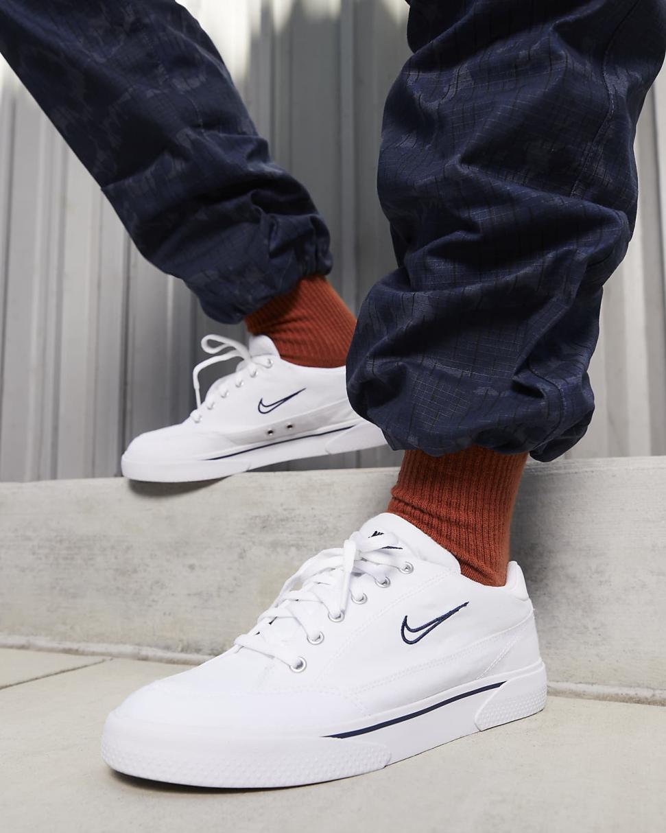 Nike Retro GTS White/Matte Aluminum/Midnight Navy | Mens Nike Lifestyle