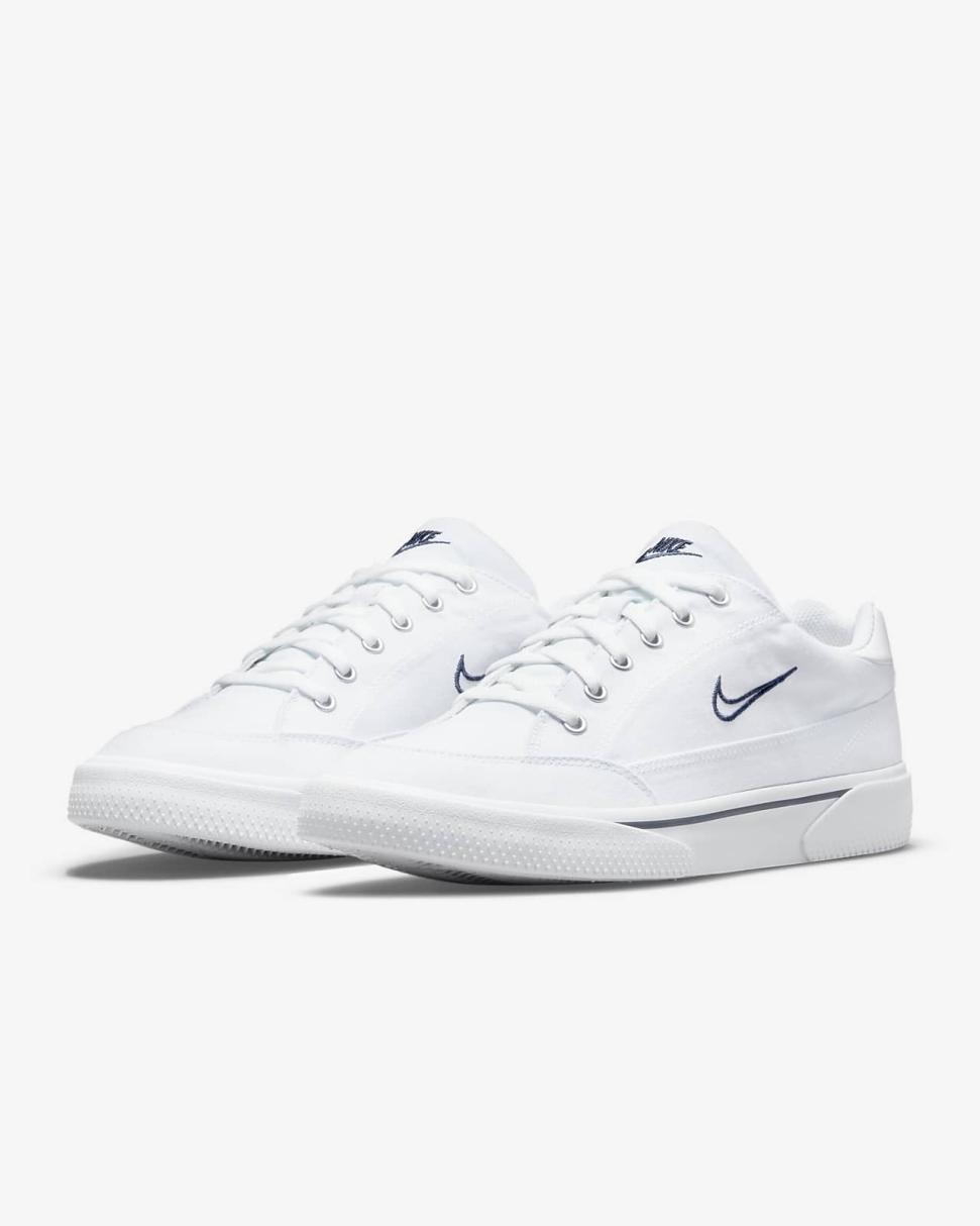 Nike Retro GTS White/Matte Aluminum/Midnight Navy | Mens Nike Lifestyle