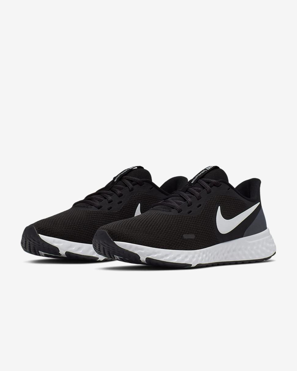 Nike Revolution 5 Black/Anthracite/White | Womens Nike Running