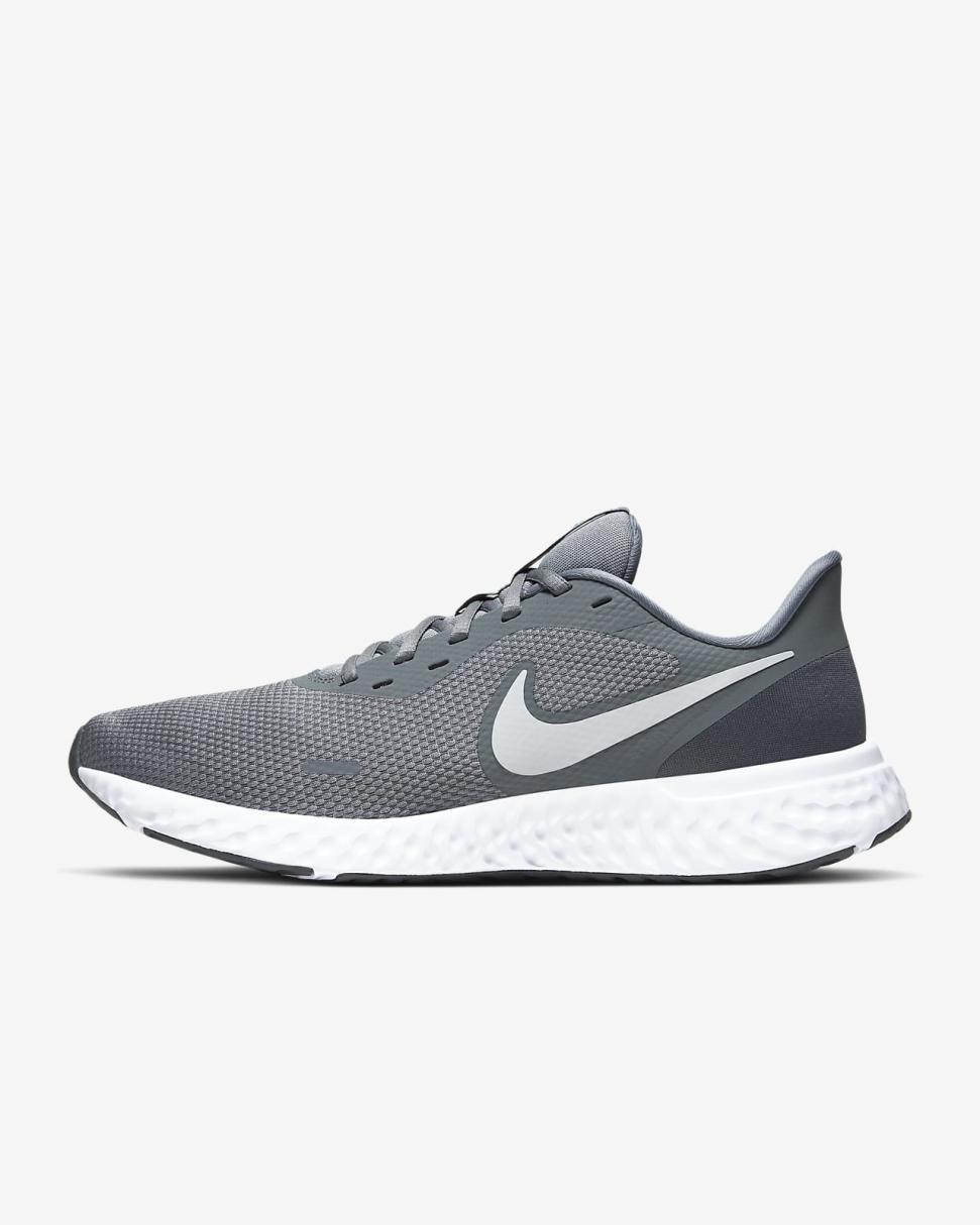 Nike Revolution 5 Cool Grey/Dark Grey/Pure Platinum | Mens Nike Running