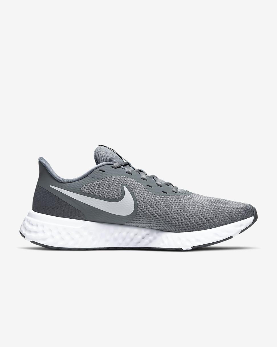 Nike Revolution 5 Cool Grey/Dark Grey/Pure Platinum | Mens Nike Running