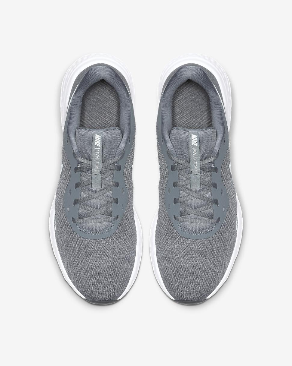 Nike Revolution 5 Cool Grey/Dark Grey/Pure Platinum | Mens Nike Running