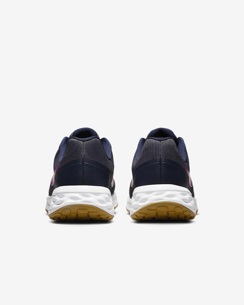Nike Revolution 6 Anthracite/Blackened Blue/Canyon Purple/Vivid Purple | Mens Nike Running