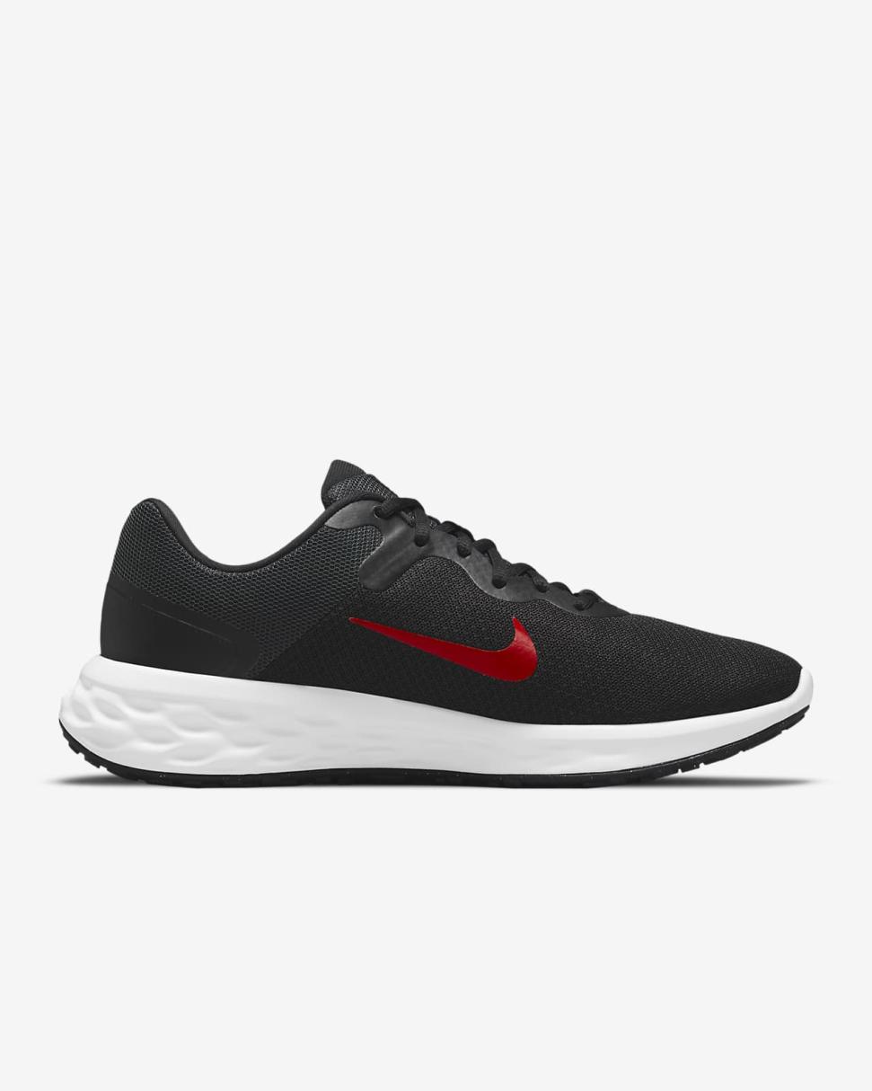Nike Revolution 6 Black/Anthracite/University Red | Mens Nike Running