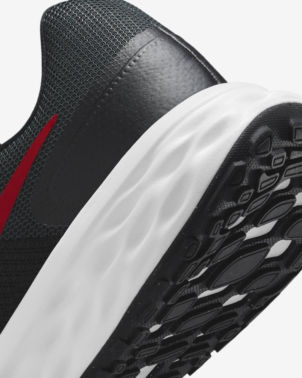 Nike Revolution 6 Black/Anthracite/University Red | Mens Nike Running