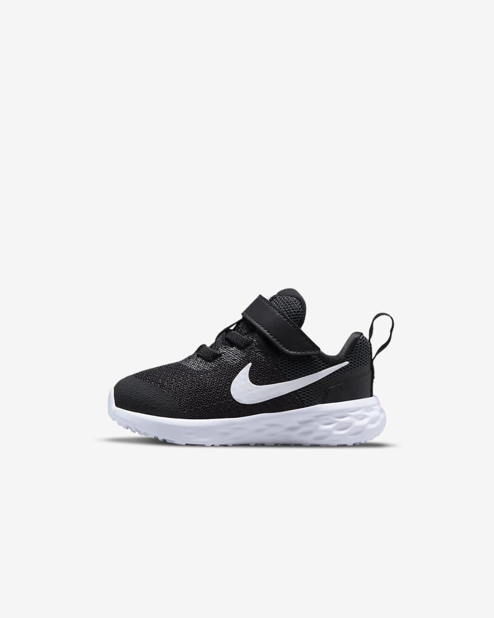 Nike Revolution 6 Black/Dark Smoke Grey/White | Kids Nike Lifestyle
