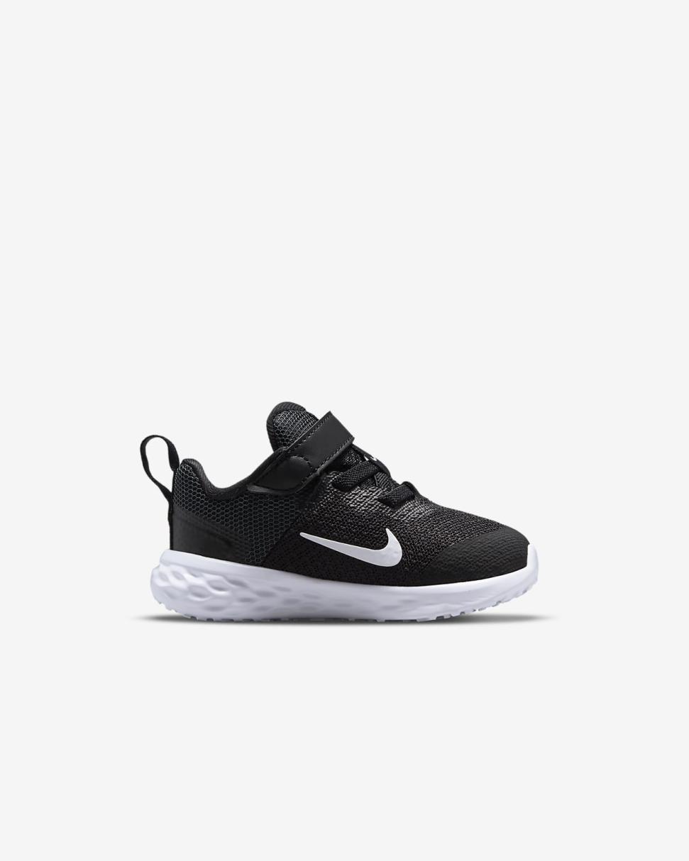 Nike Revolution 6 Black/Dark Smoke Grey/White | Kids Nike Lifestyle