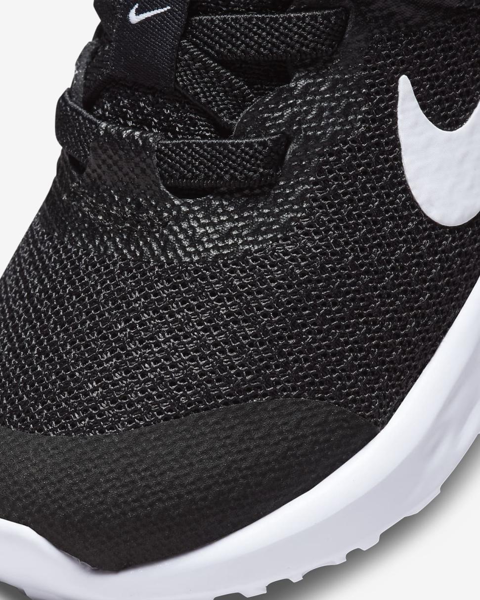 Nike Revolution 6 Black/Dark Smoke Grey/White | Kids Nike Lifestyle