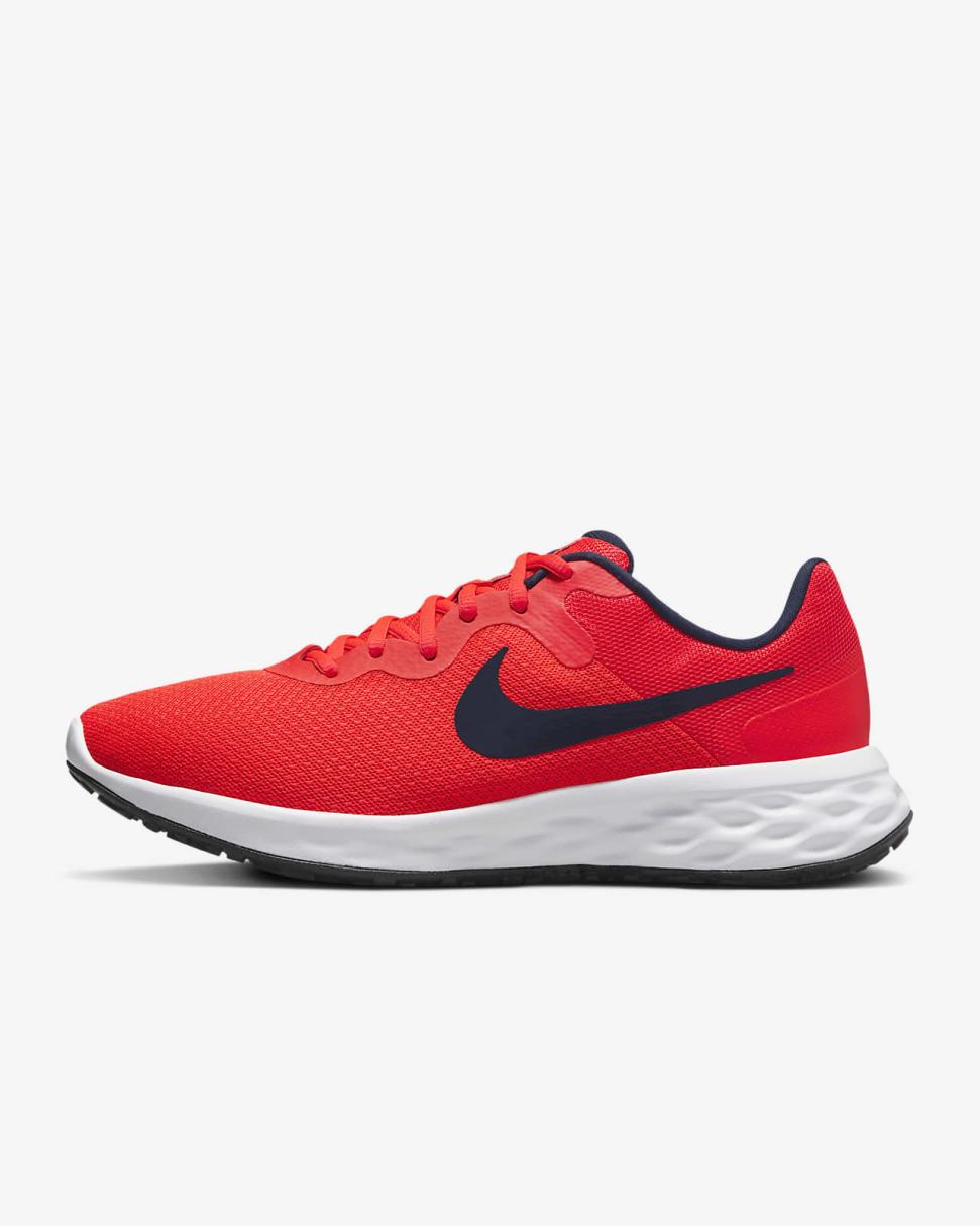 Nike Revolution 6 Bright Crimson/White/Obsidian | Mens Nike Running