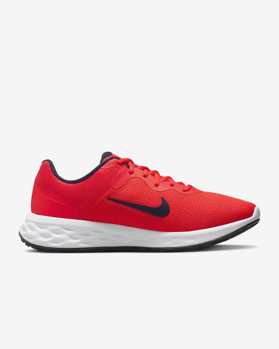 Nike Revolution 6 Bright Crimson/White/Obsidian | Mens Nike Running