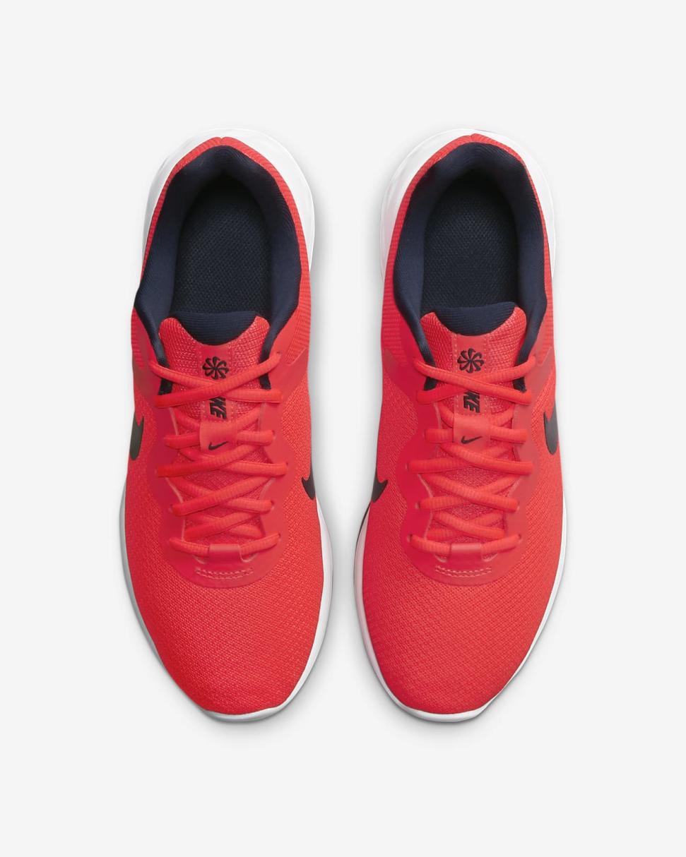 Nike Revolution 6 Bright Crimson/White/Obsidian | Mens Nike Running
