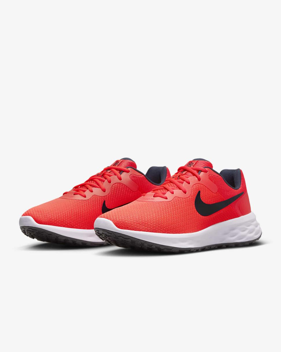 Nike Revolution 6 Bright Crimson/White/Obsidian | Mens Nike Running