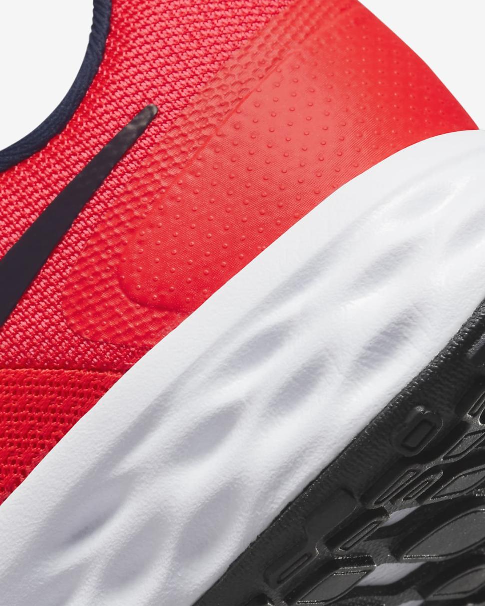 Nike Revolution 6 Bright Crimson/White/Obsidian | Mens Nike Running