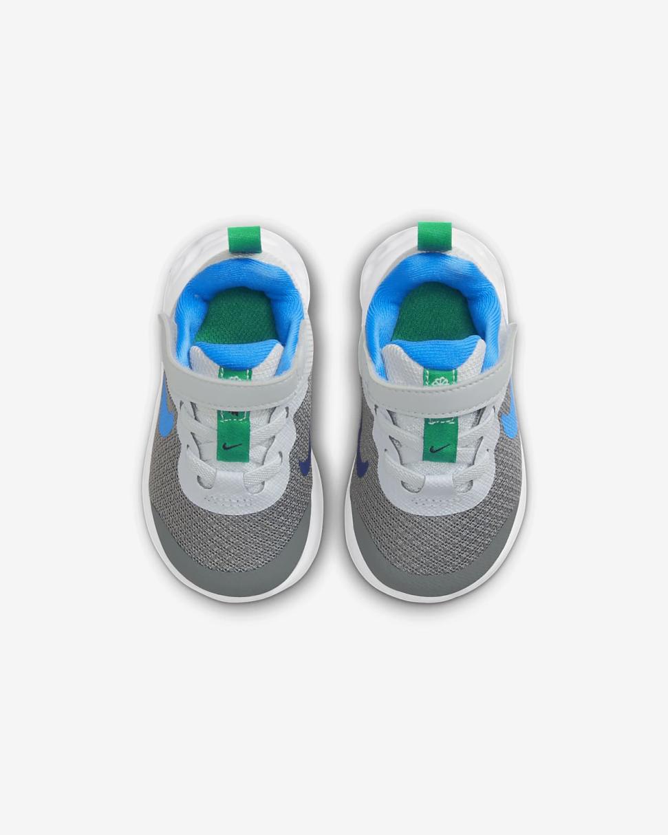 Nike Revolution 6 Cool Grey/Deep Royal Blue/Pure Platinum/Photo Blue | Kids Nike Lifestyle