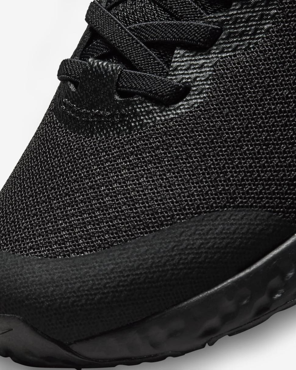 Nike Revolution 6 FlyEase 4E Black/Dark Smoke Grey/Black | Kids Nike Running