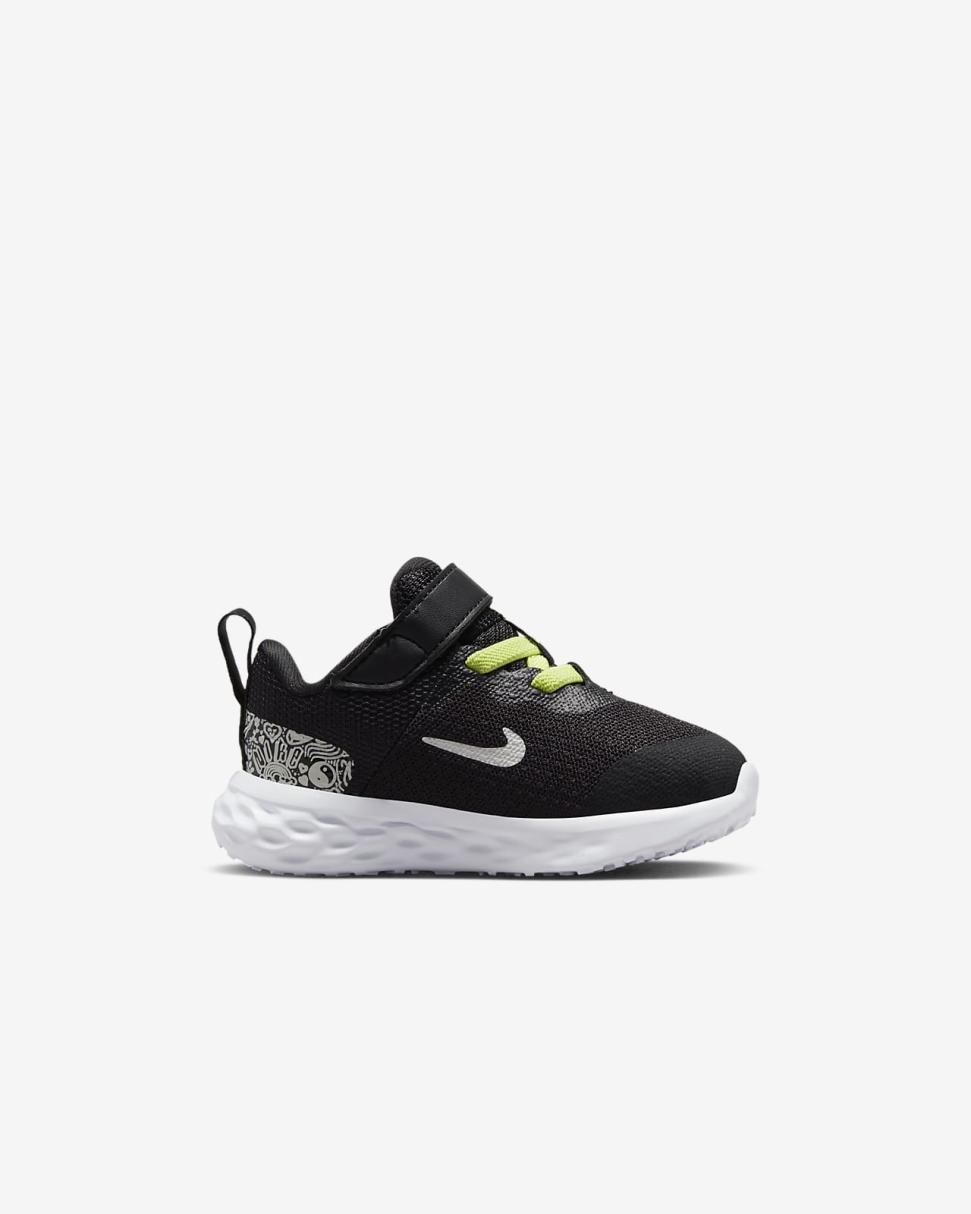 Nike Revolution 6 NN JP Black/Light Lemon Twist/Cobalt Bliss/Summit White | Kids Nike Lifestyle