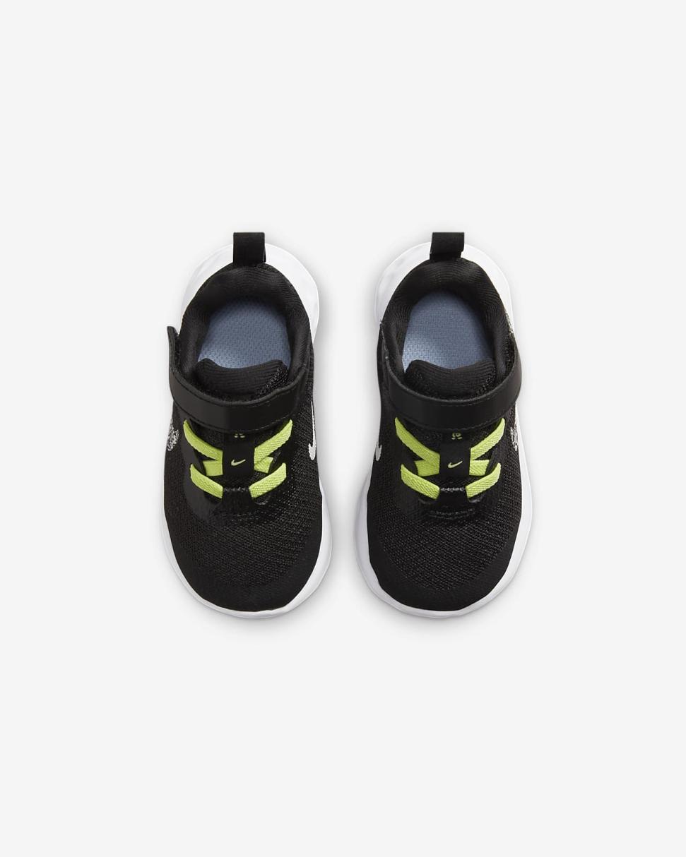 Nike Revolution 6 NN JP Black/Light Lemon Twist/Cobalt Bliss/Summit White | Kids Nike Lifestyle