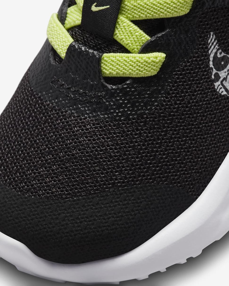 Nike Revolution 6 NN JP Black/Light Lemon Twist/Cobalt Bliss/Summit White | Kids Nike Lifestyle