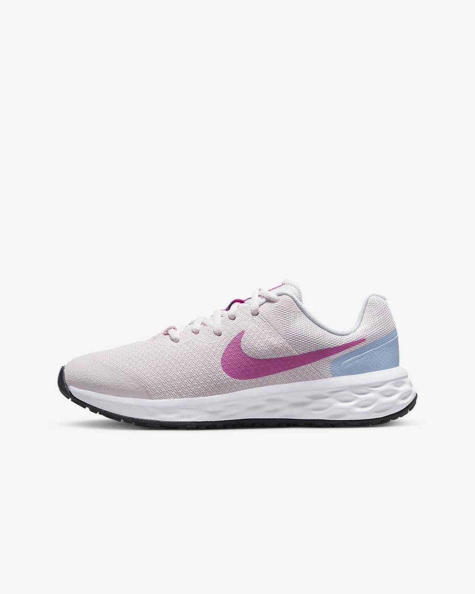 Nike Revolution 6 Pearl Pink/Cobalt Bliss/Football Grey/Cosmic Fuchsia | Kids Nike Running