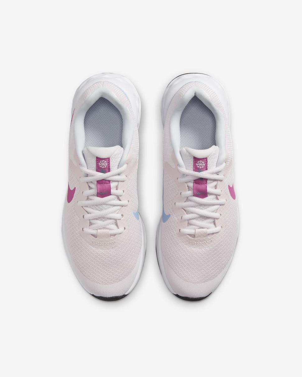 Nike Revolution 6 Pearl Pink/Cobalt Bliss/Football Grey/Cosmic Fuchsia | Kids Nike Running