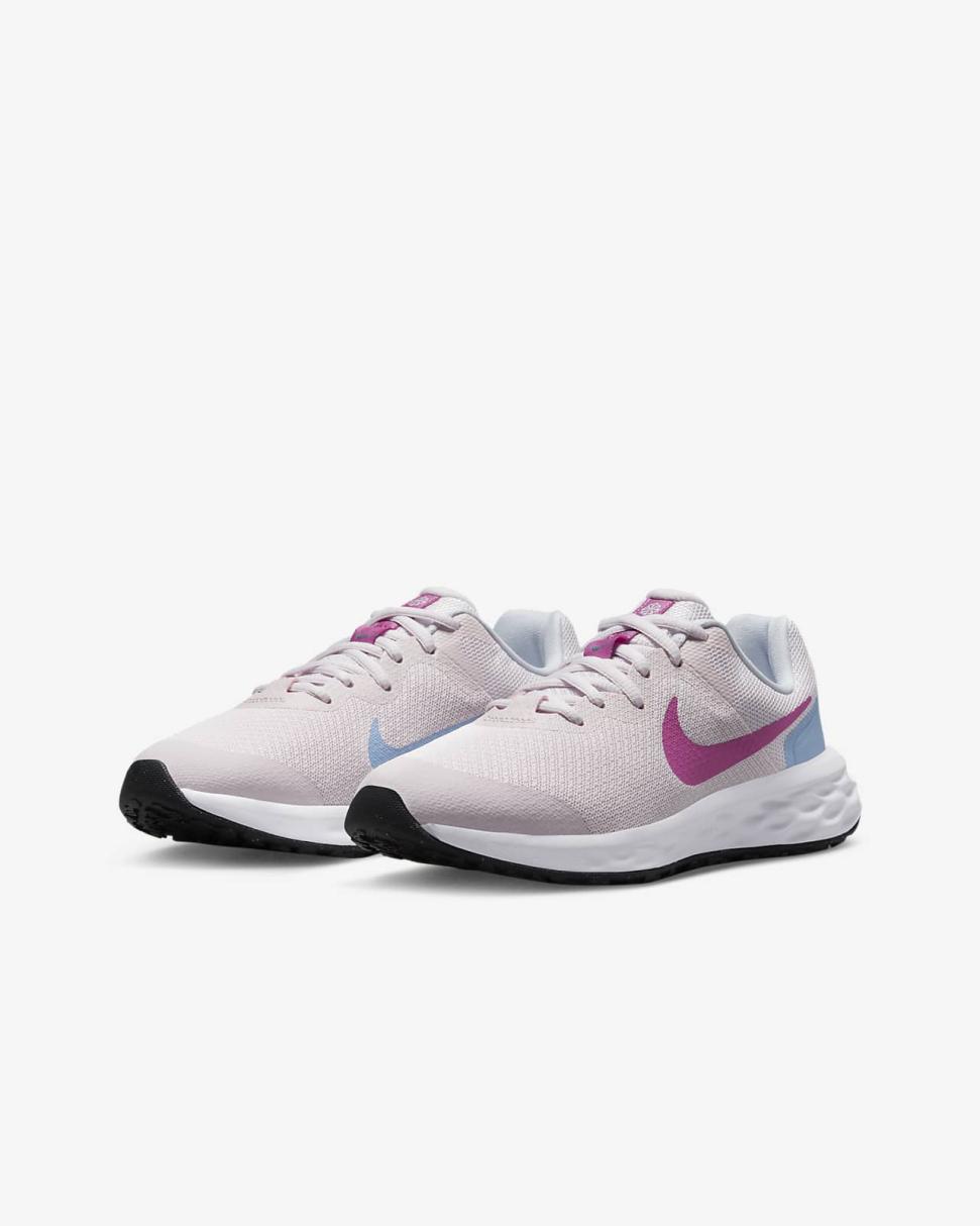 Nike Revolution 6 Pearl Pink/Cobalt Bliss/Football Grey/Cosmic Fuchsia | Kids Nike Running