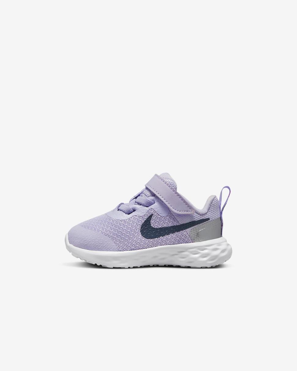 Nike Revolution 6 Violet Frost/Metallic Silver/Vivid Purple/Thunder Blue | Kids Nike Lifestyle