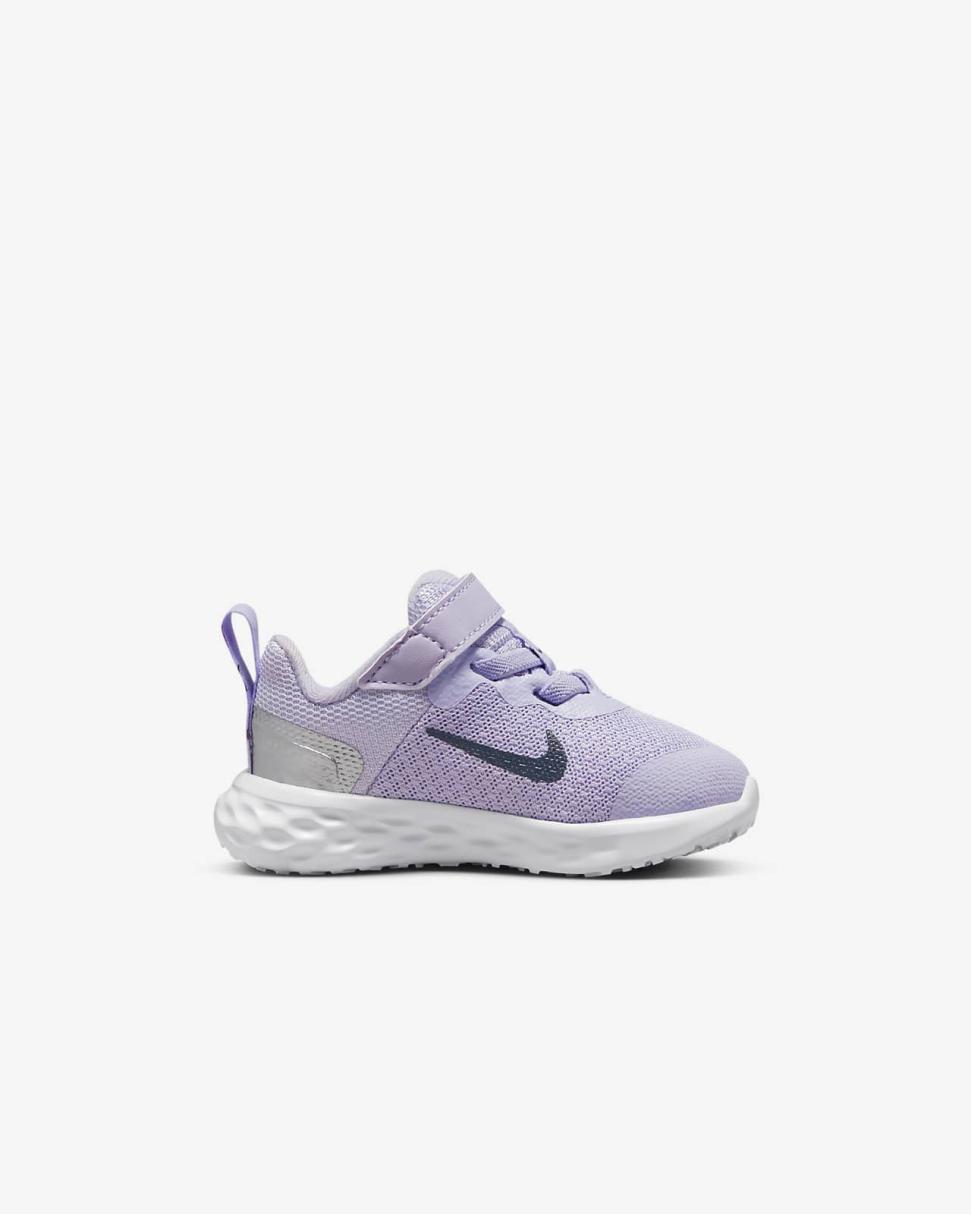 Nike Revolution 6 Violet Frost/Metallic Silver/Vivid Purple/Thunder Blue | Kids Nike Lifestyle